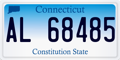 CT license plate AL68485