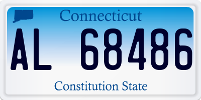 CT license plate AL68486