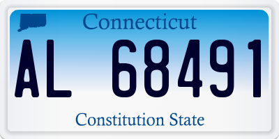 CT license plate AL68491