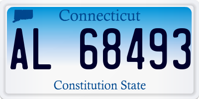 CT license plate AL68493