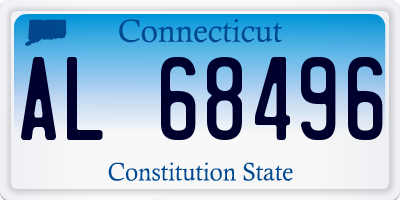 CT license plate AL68496