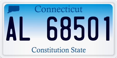 CT license plate AL68501