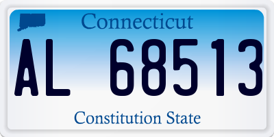 CT license plate AL68513