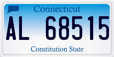CT license plate AL68515