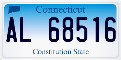 CT license plate AL68516