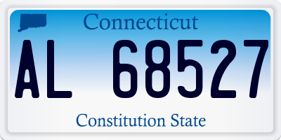 CT license plate AL68527