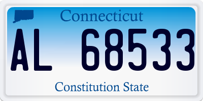 CT license plate AL68533
