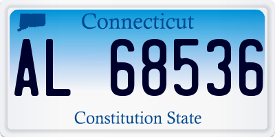 CT license plate AL68536