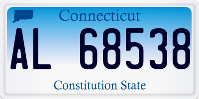 CT license plate AL68538