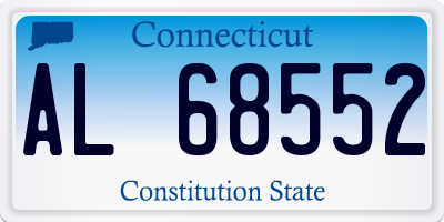 CT license plate AL68552