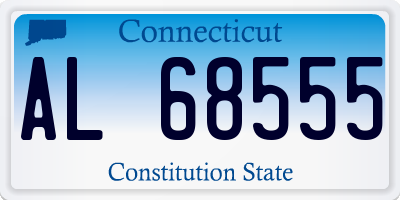 CT license plate AL68555