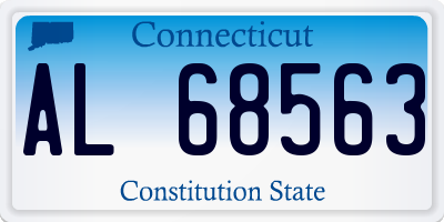 CT license plate AL68563