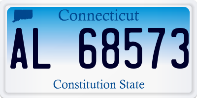 CT license plate AL68573