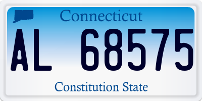 CT license plate AL68575