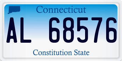 CT license plate AL68576