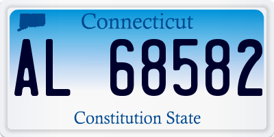 CT license plate AL68582