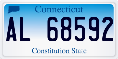 CT license plate AL68592