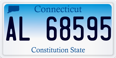 CT license plate AL68595