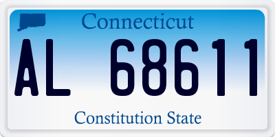 CT license plate AL68611