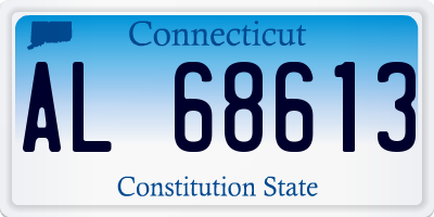 CT license plate AL68613
