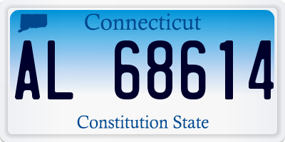 CT license plate AL68614