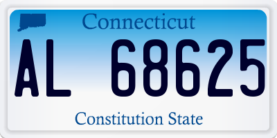 CT license plate AL68625