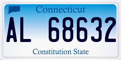CT license plate AL68632