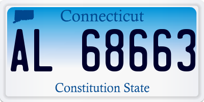 CT license plate AL68663