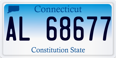 CT license plate AL68677