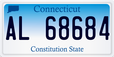 CT license plate AL68684