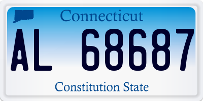 CT license plate AL68687