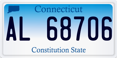 CT license plate AL68706