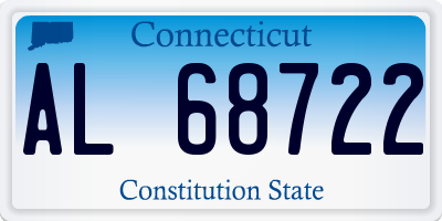 CT license plate AL68722