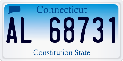 CT license plate AL68731