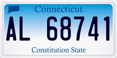 CT license plate AL68741