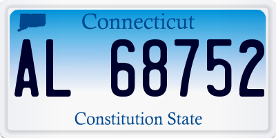 CT license plate AL68752