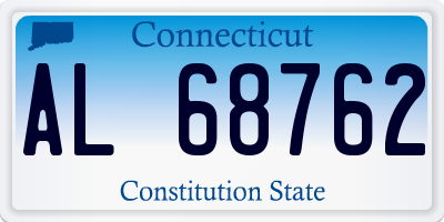 CT license plate AL68762