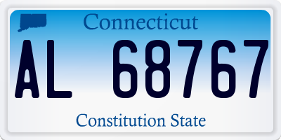CT license plate AL68767