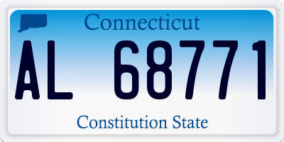 CT license plate AL68771