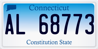 CT license plate AL68773