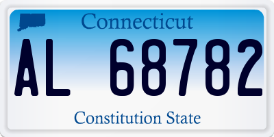 CT license plate AL68782