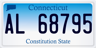 CT license plate AL68795