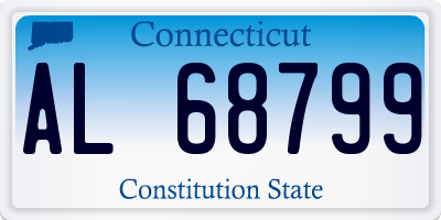 CT license plate AL68799