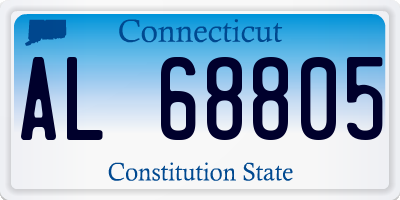 CT license plate AL68805
