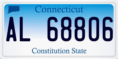CT license plate AL68806