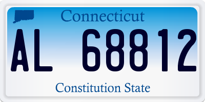CT license plate AL68812