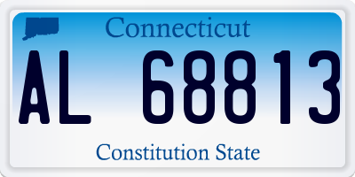 CT license plate AL68813