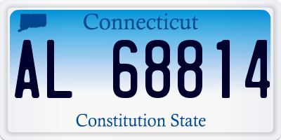 CT license plate AL68814