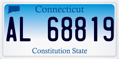CT license plate AL68819