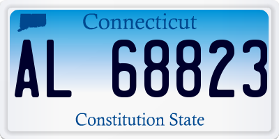 CT license plate AL68823